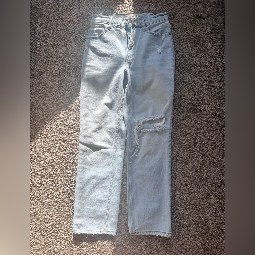 Abercrombie ultra high rise ankle straight- size 2 short curve love
